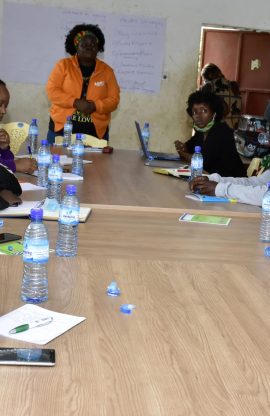 Women standing together